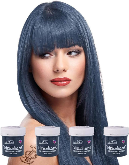 La Riche Directions Semi-Permanent Hair Color 100ml Tub - Atlantic Blue