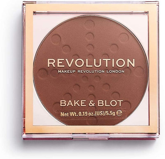 Makeup Revolution Bake & Blot Setting Powder - Deep Dark