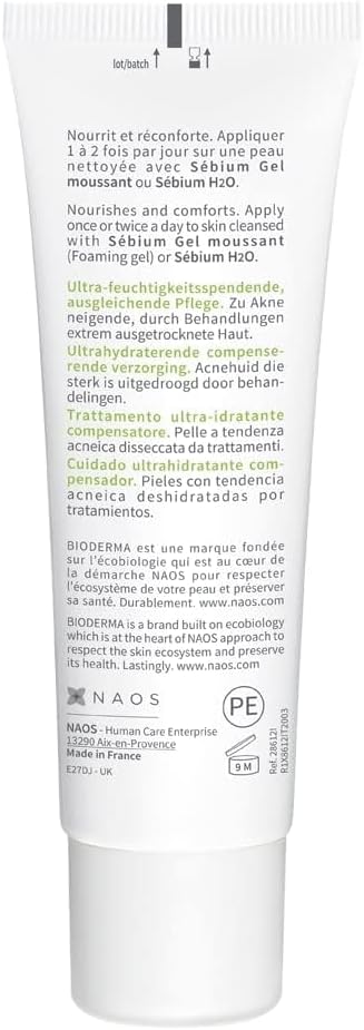 Bioderma Sébium Hydra Compensating Moisturiser 40 ml