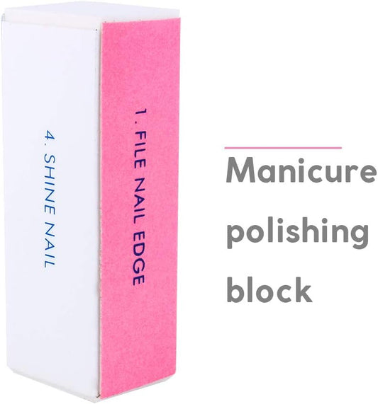 Smooth Used To Remove Nail Polishing Block, Reuse Perfect Tool Nail Art Buffer, Salon Shop for Home