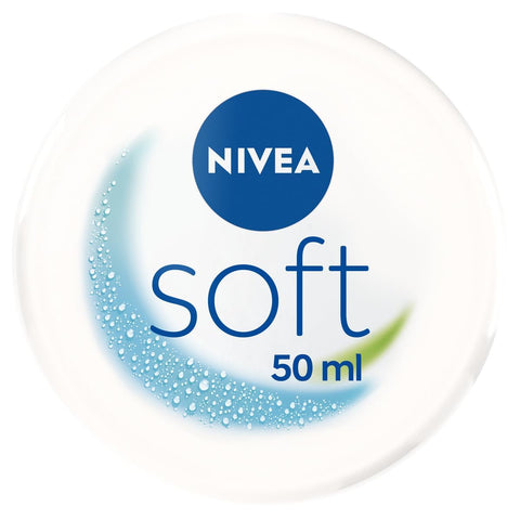 NIVEA Soft Refreshing Moisturising Cream (50 ml), Nourishing Soft Cream with Vitamin E and Jojoba Oil, Fast Absorbing Skin Cream