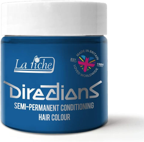 La Riche Directions Semi-Permanent Hair Color 100ml Tub - Atlantic Blue
