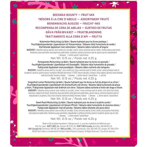 Burt's Bees Moisturising Lip Balm, Salted Caramel Flavour, With Beeswax and Vitamin E, Limited Edition Christmas Flavour, 4.25g