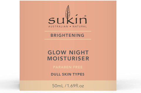 Sukin Brightening Glow Night For Women 1.69 oz Moisturizer