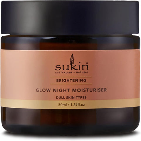 Sukin Brightening Glow Night For Women 1.69 oz Moisturizer