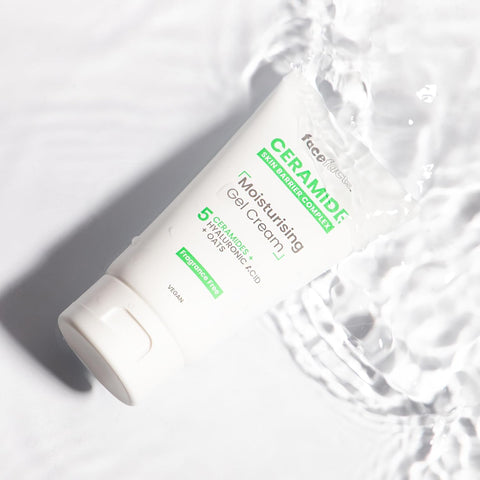 Ceramide Soothe & Protect Gift Set | Soothing Sheet Mask, Moisturising Gel Cream 50ml, Replenishing Eye Cream 15ml & Repairing Serum 30ml 5 Ceramides, Hyaluronic Acid and Oats