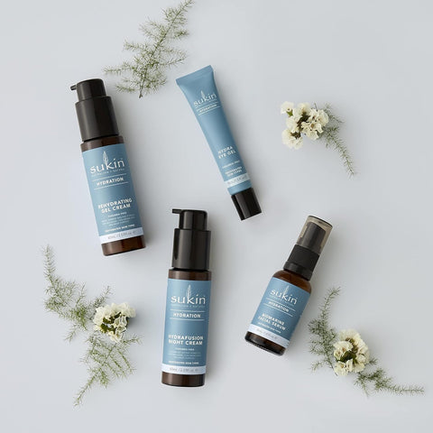 Sukin Hydration Hydrafusion Night Cream for Dehydrated Skin, Hydrate with Sea Algae, hyaluronic Acid, Maize Complex, Vegan safe Cream, Carbon Neutral, 99% Natural Oils, 60ml