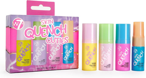 W7 Skin Quench Cuties Gift Set - Travel Size Hydrating Skincare Minis - Moisturising Skincare Gift