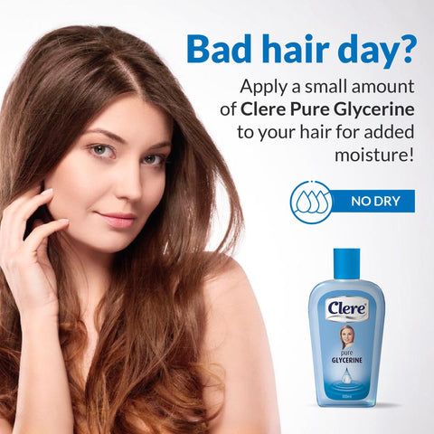 CLERE 100% Pure Glycerin Liquid for Versatile Body Skin Care, Glycerine for Face Moisturizes Dry Skin & Softens, Glycerol Reduces Stretch Marks 200 ml (Pack of 1) Sourced by Bronx International Ltd