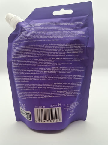 Headshock Bounce Renew Reviving Scalp Scrub | Rosemary + Green Tea | Resealable Pouch | 200ml